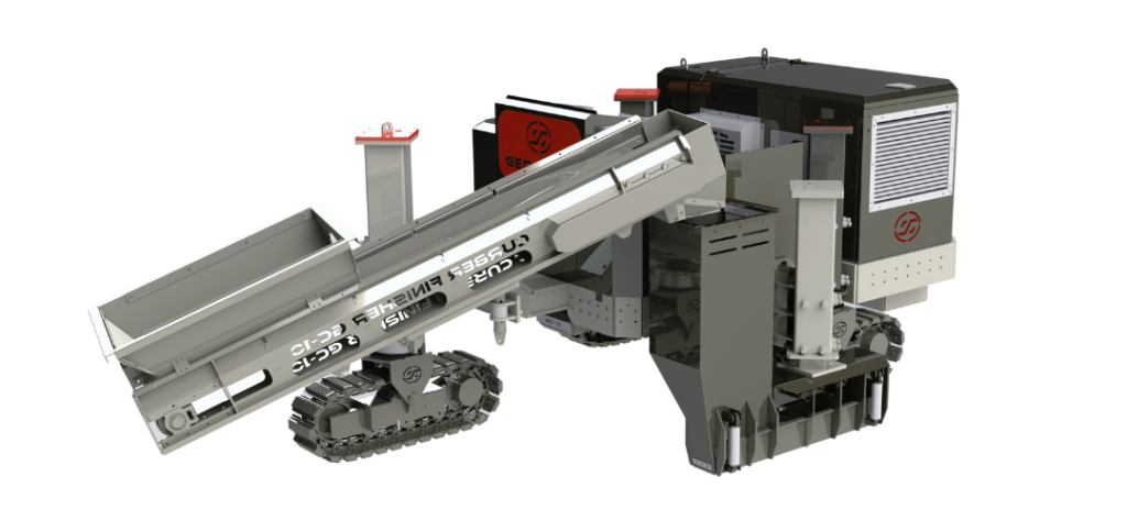 3D model of GC10 offset slipform paver for small and medium-scale municipal and contractor paving projects