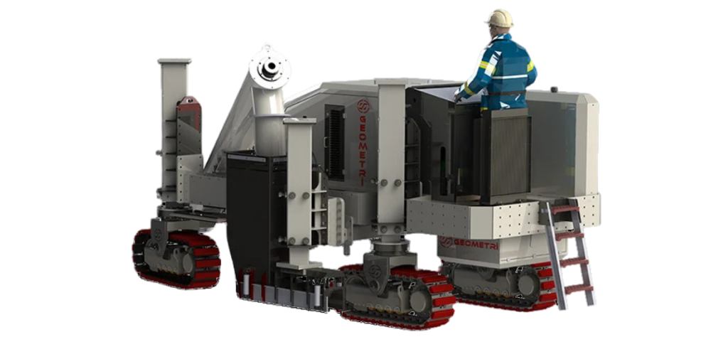 3D model of GC 15 offset slipform paver for concrete paving applications